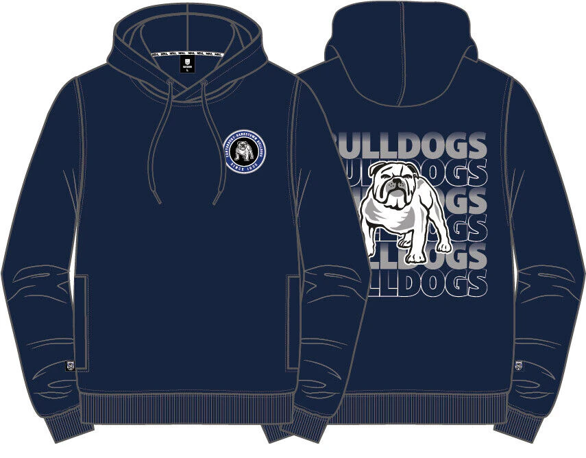 NRL Supporter Hoodie - Canterbury Bulldogs - Adult - Mens - Hoody - Jumper