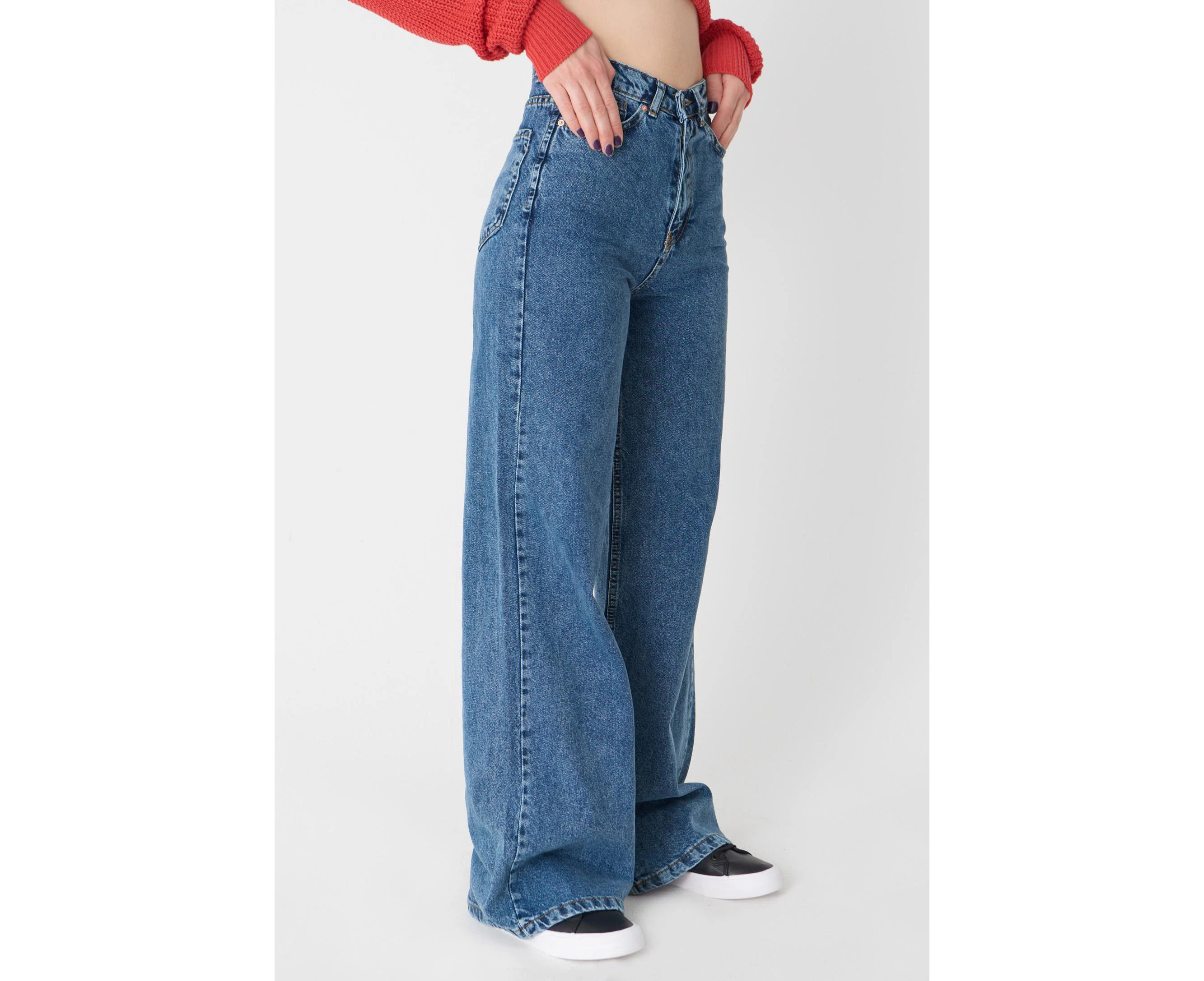 Addax Wide Leg Jeans Blue