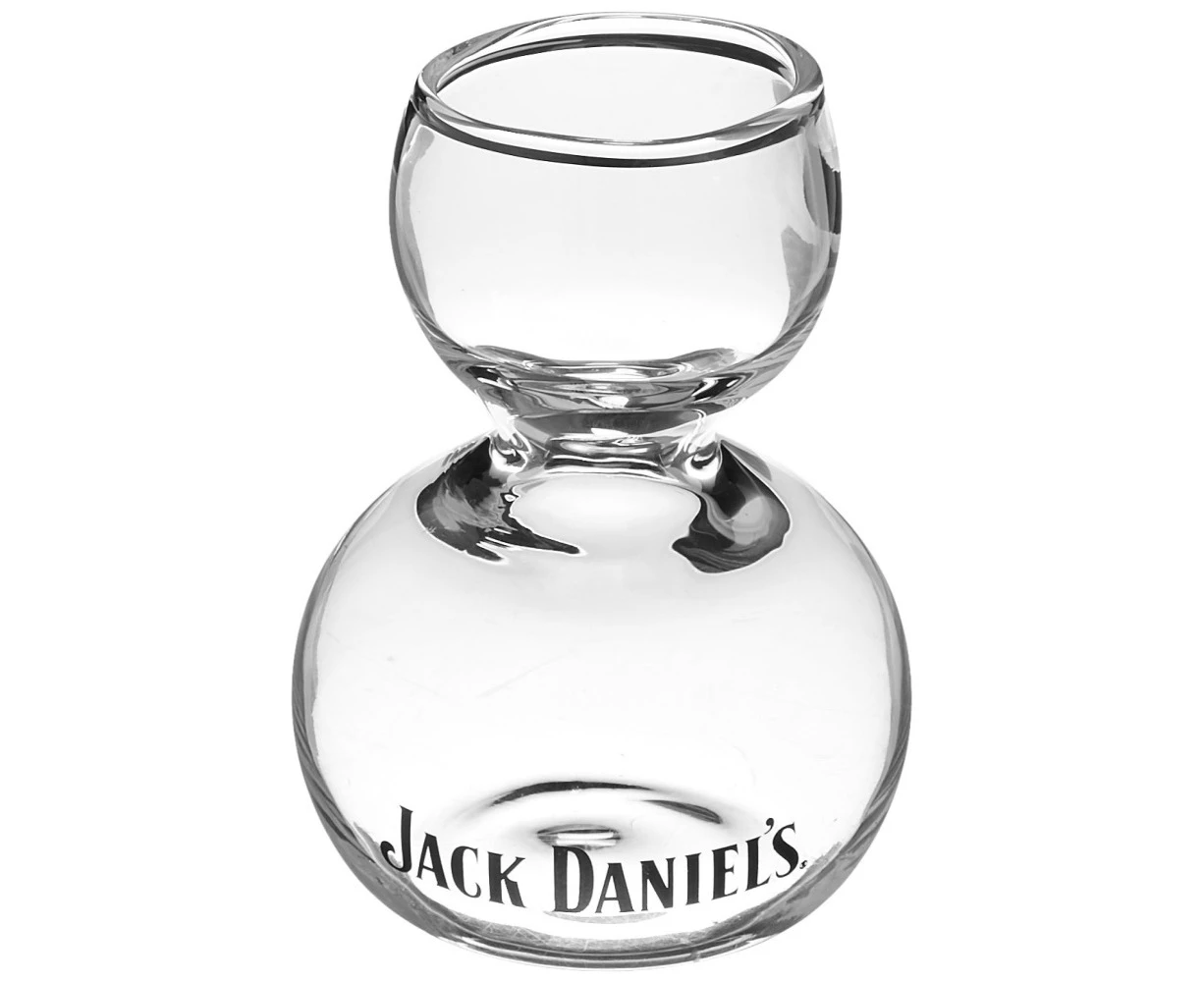 Jack Daniels glass Licensed Barware Straight Jigger, 1 count (Pack of 1), clear