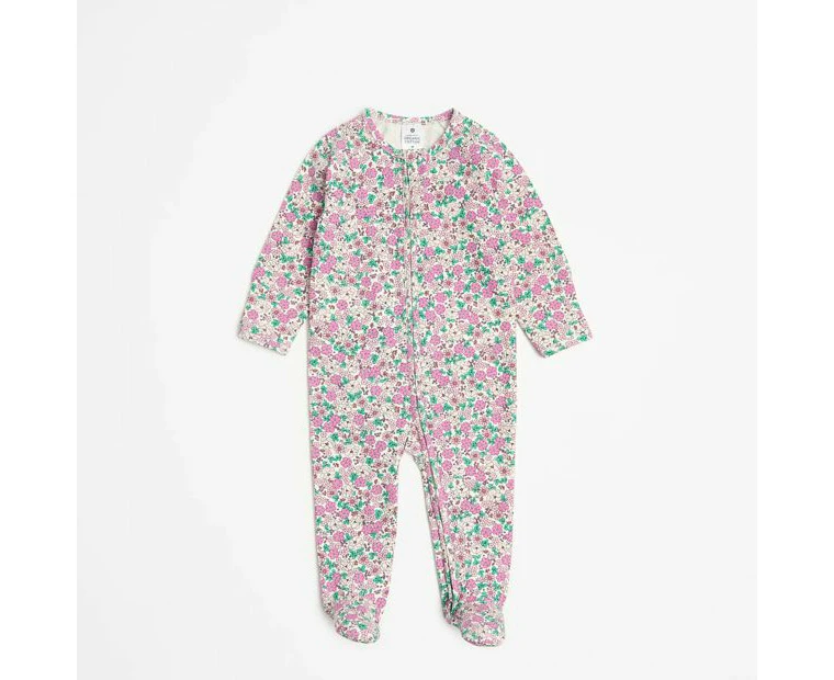 Target Baby Organic Cotton Print Zip Coverall