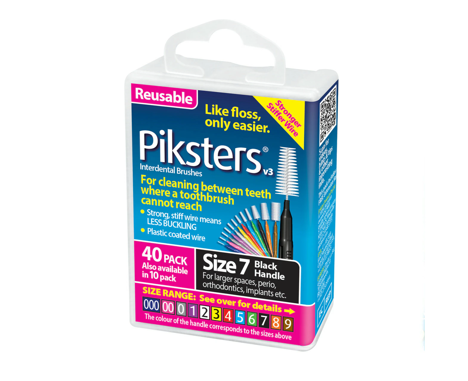 Piksters(R) Interdental Brushes Black Size 7 40pk