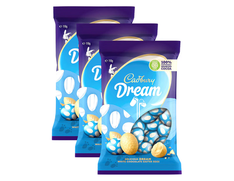 3 x Cadbury Dream Easter Eggs 110g