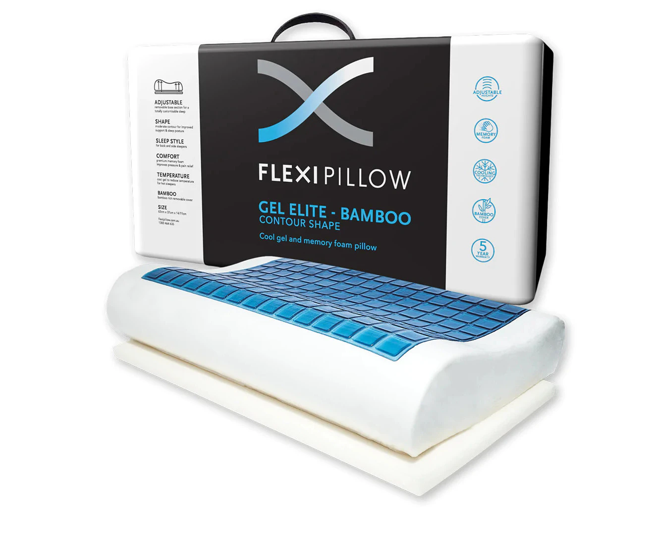 Flexi Pillow Cool Gel Elite Contour Pillow