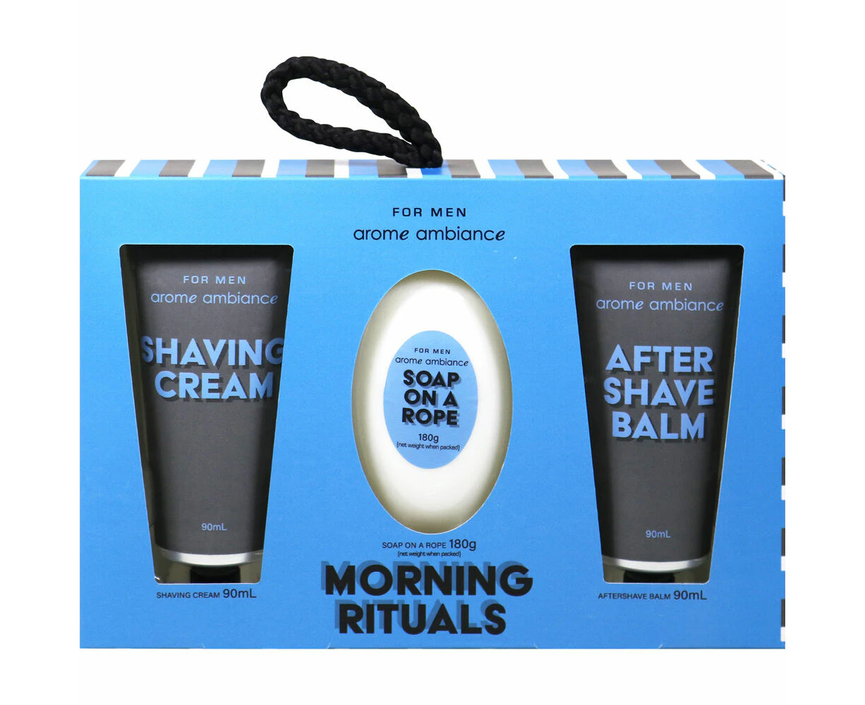 3pc Arome Ambiance Men's Morning Rituals Personal Care Daily Grooming Set