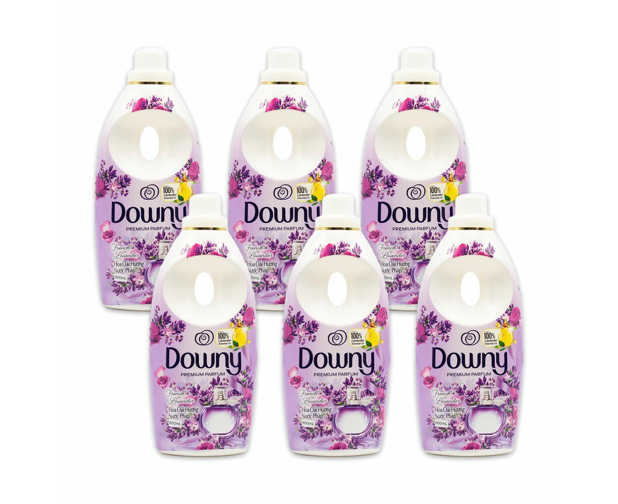 6PK Downy Premium Parfum Concentrate Fabric Conditioner French Lavender 800ml