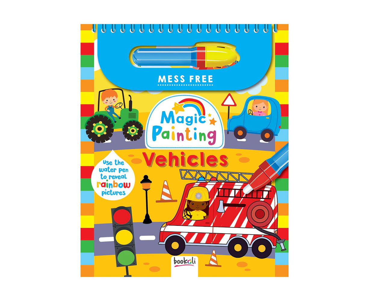 Junior Explorers Magic Painting Vehicles Kids/Children Art Fun Activity Book