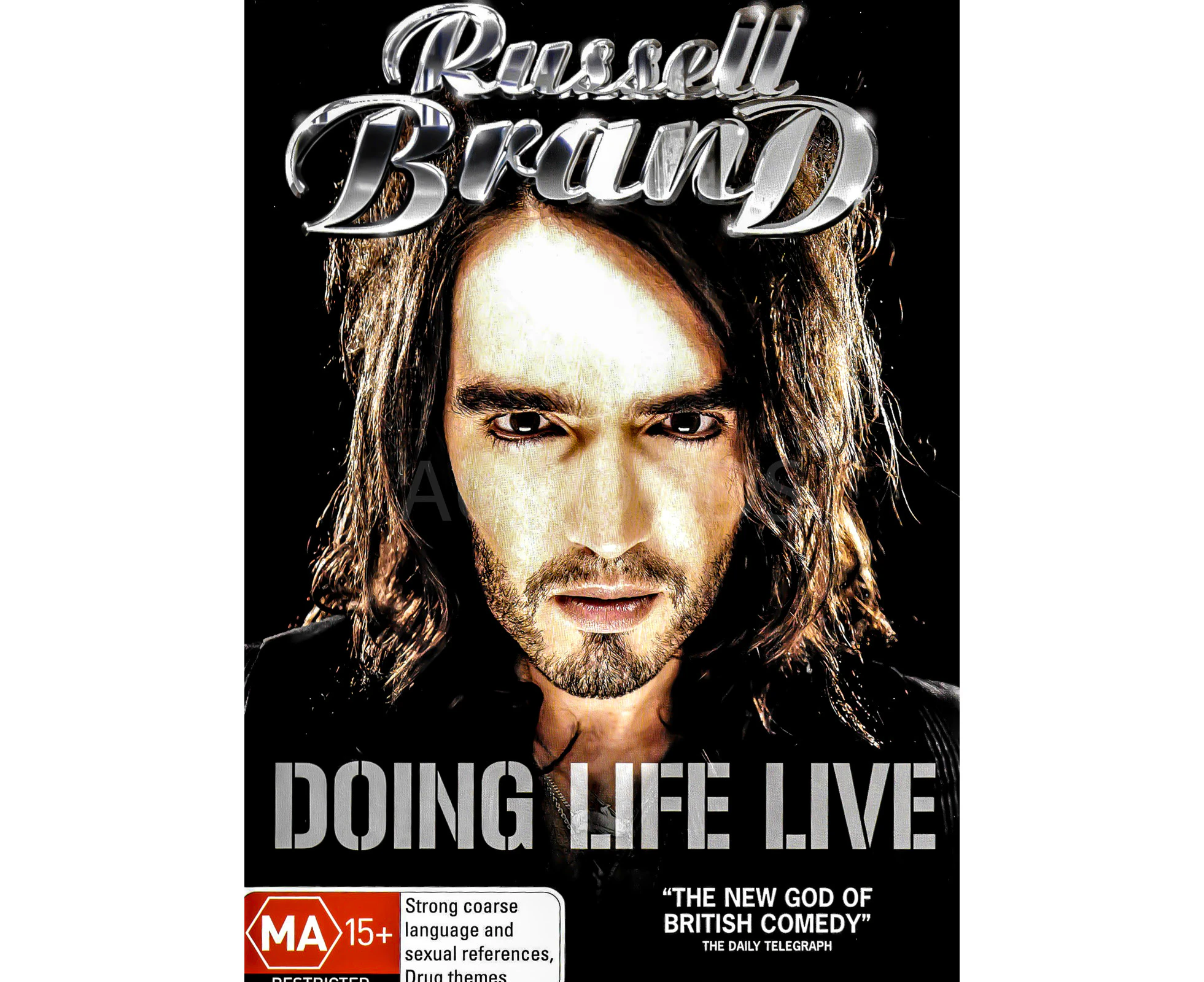 RUSSEL BRAND DOING LIFE LIVE -Rare DVD Aus Stock Comedy New Region 4