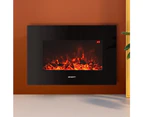 Devanti Electric Fireplace Fire Heater 2000W Black