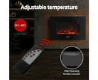 Devanti Electric Fireplace Fire Heater 2000W Black