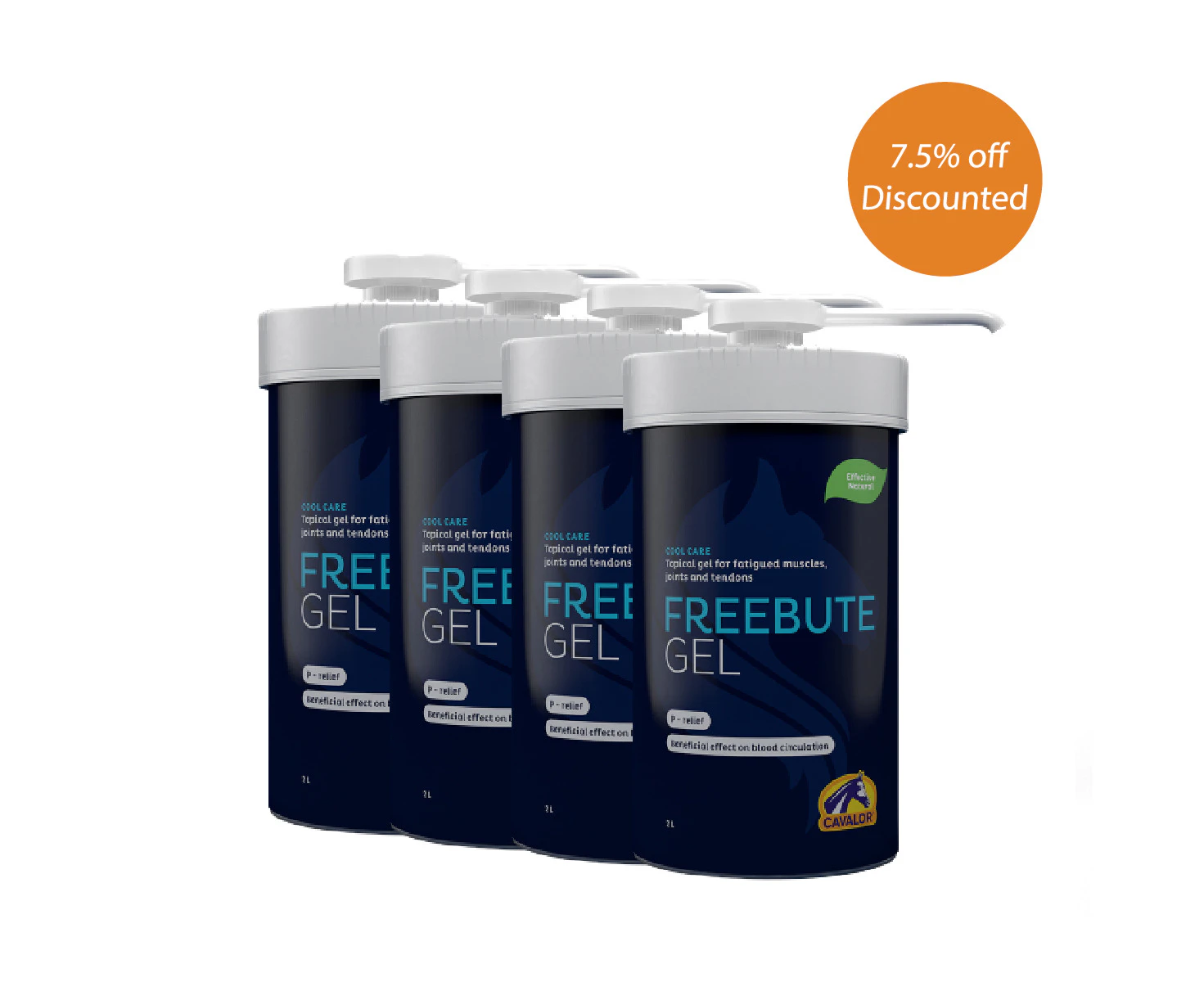 Cavalor FreeBute Gel Cooling Gel for Muscles & Joints in Horses - 4-pack