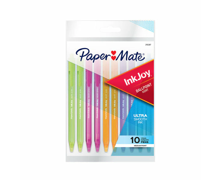 Paper Mate Inkjoy Retractable Ballpoint Pen 100Rt 1Mm Pk10 Bx12