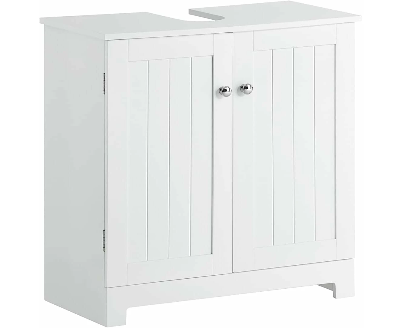 White Under Sink Bathroom Stora  Cabinet with Doors BZR18-W