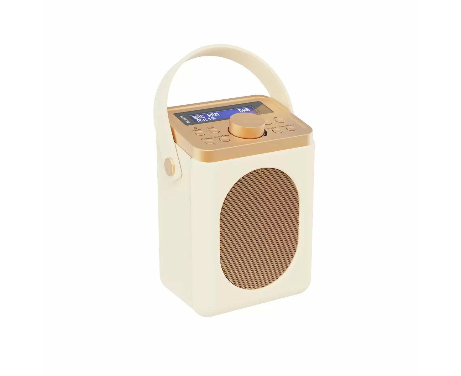 Majority Little Shelford Bluetooth & DAB Radio with Bluetooth Cream