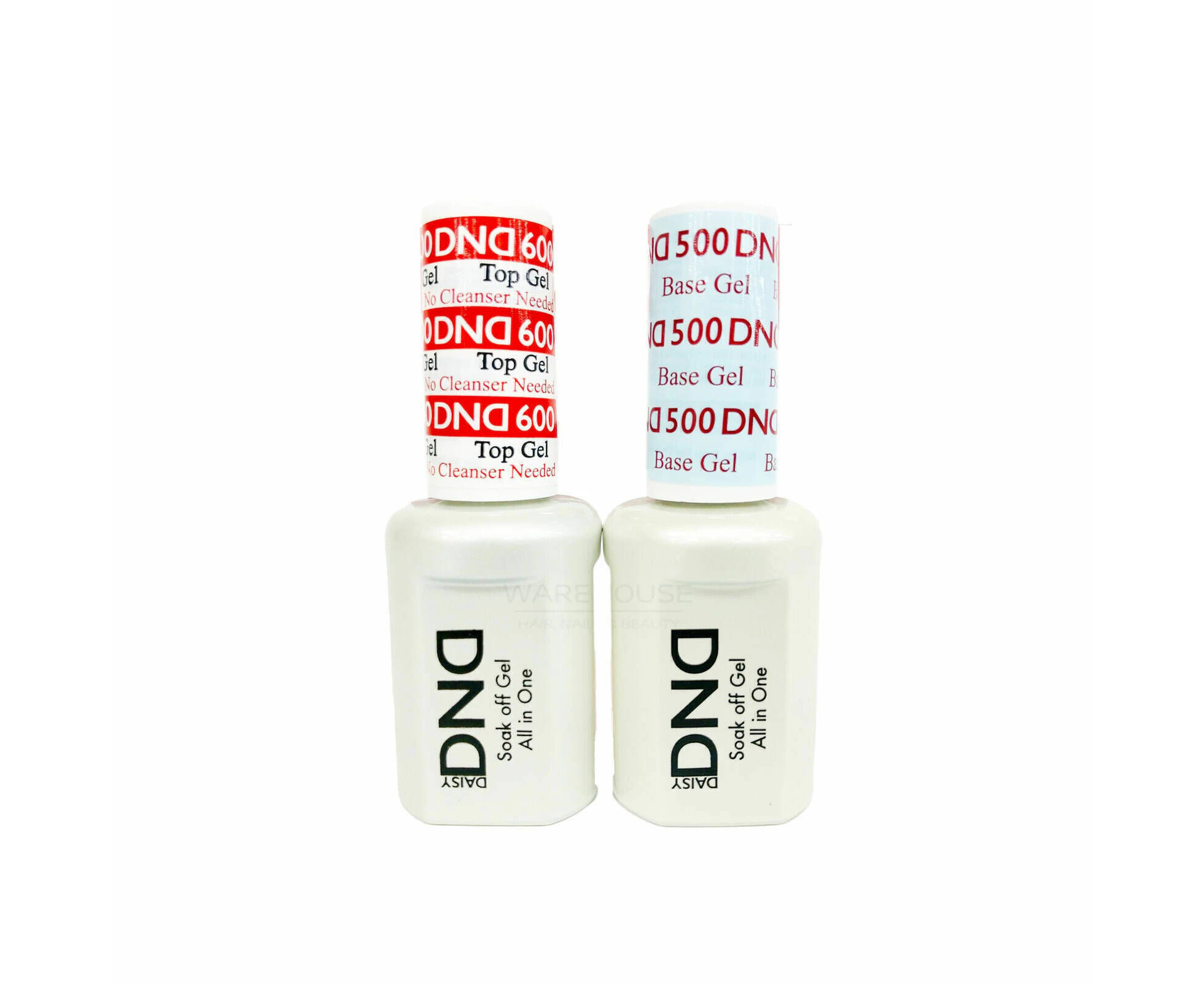 DND 500 Gel Base Foundation + 600 Gel Top Polish Duo Set 15ml