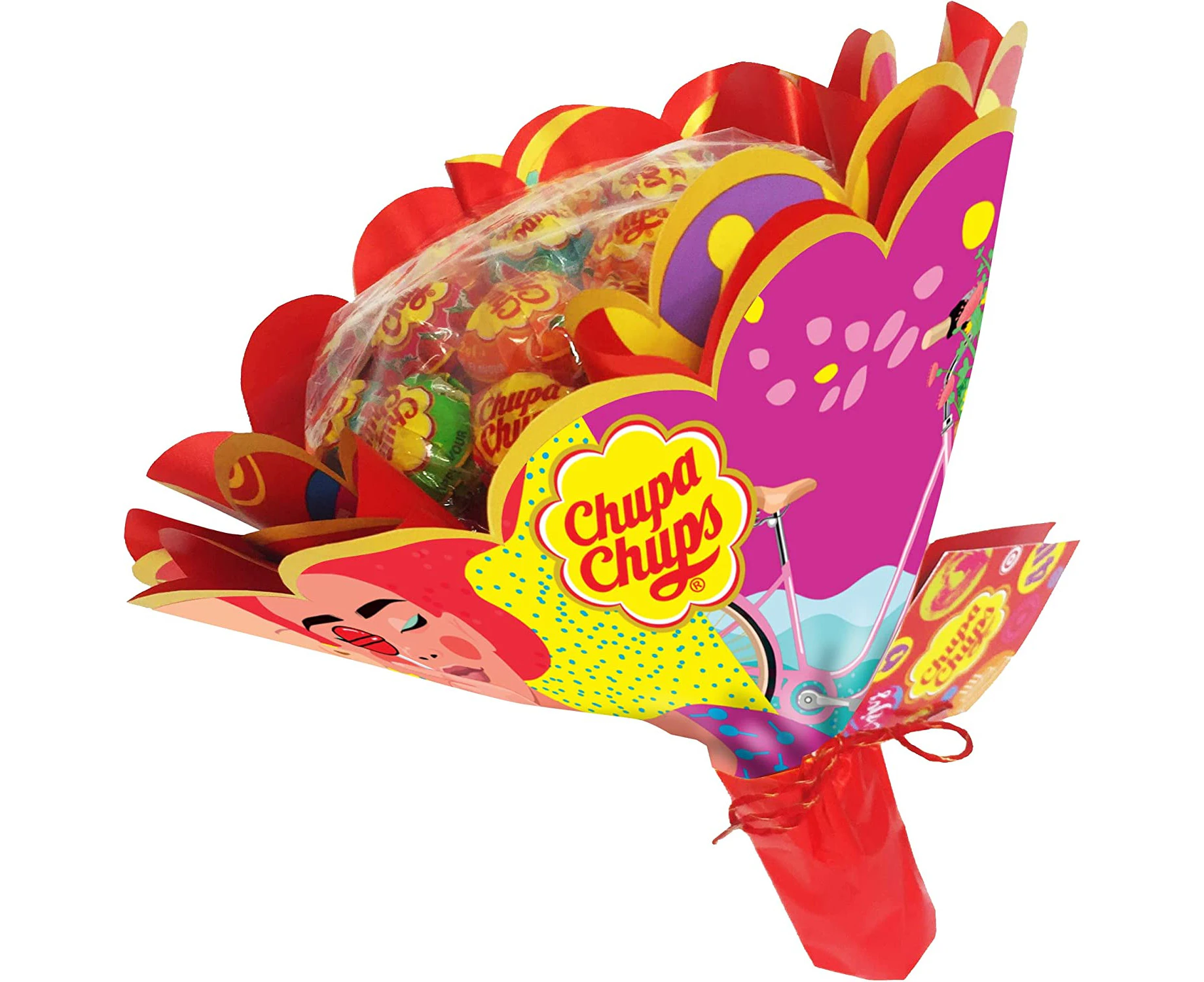 Chupa Chups Lollipop Flower Bouquet 19 lollipops