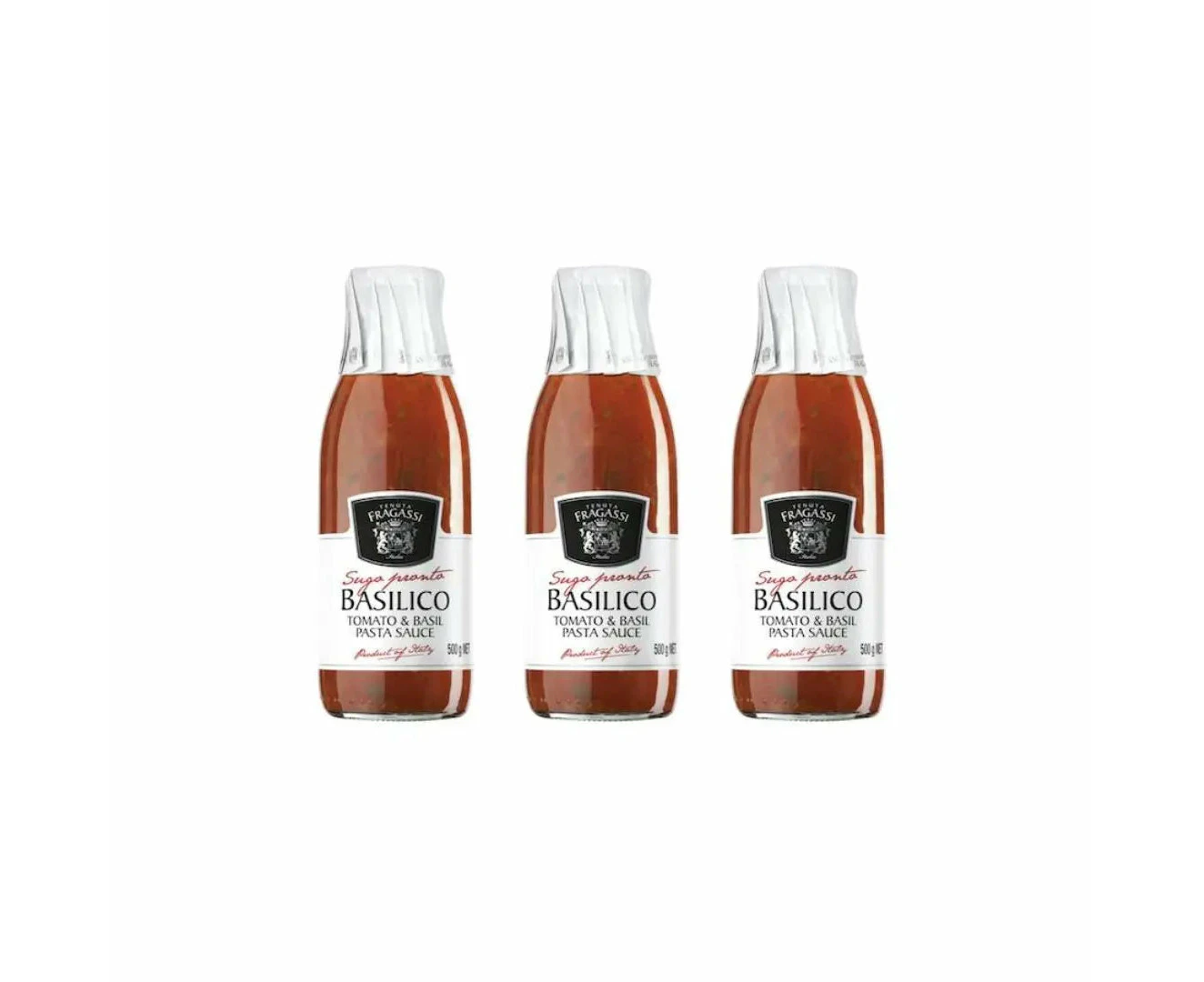 Tenuta Fragassi Basilico Tomato & Basil Pasta Sauce 500ml x 3Pk