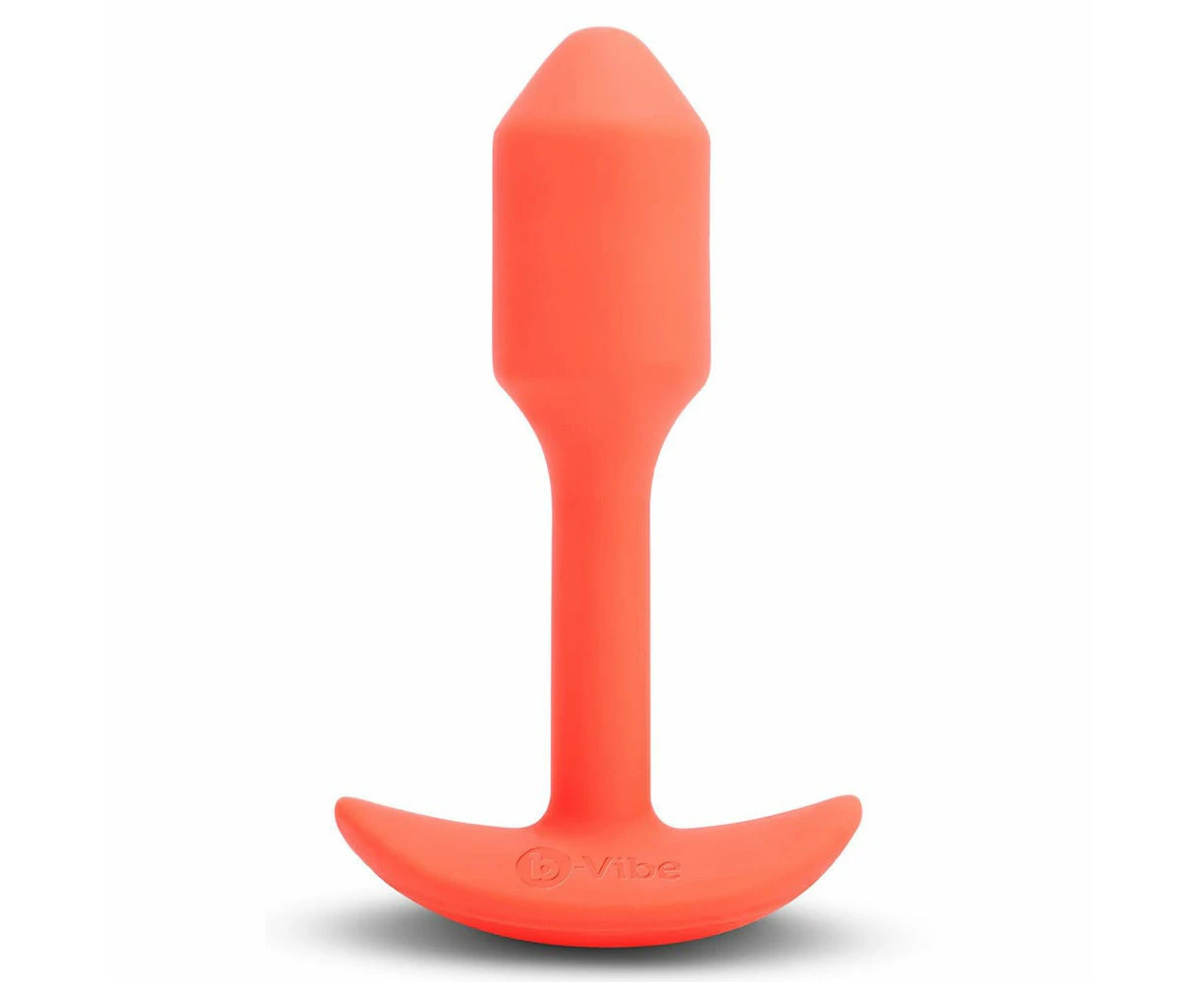 B Vibe Vibrate Snug Plug Sm Orange