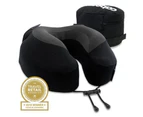 Cabeau Evolution(R) S3 Memory Foam Neck Travel Pillow Jet Black