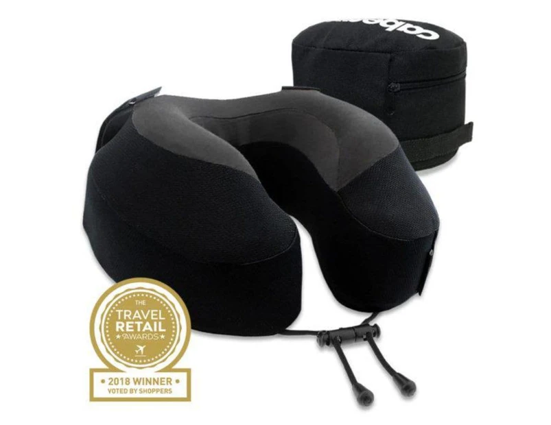 Cabeau Evolution(R) S3 Memory Foam Neck Travel Pillow Jet Black