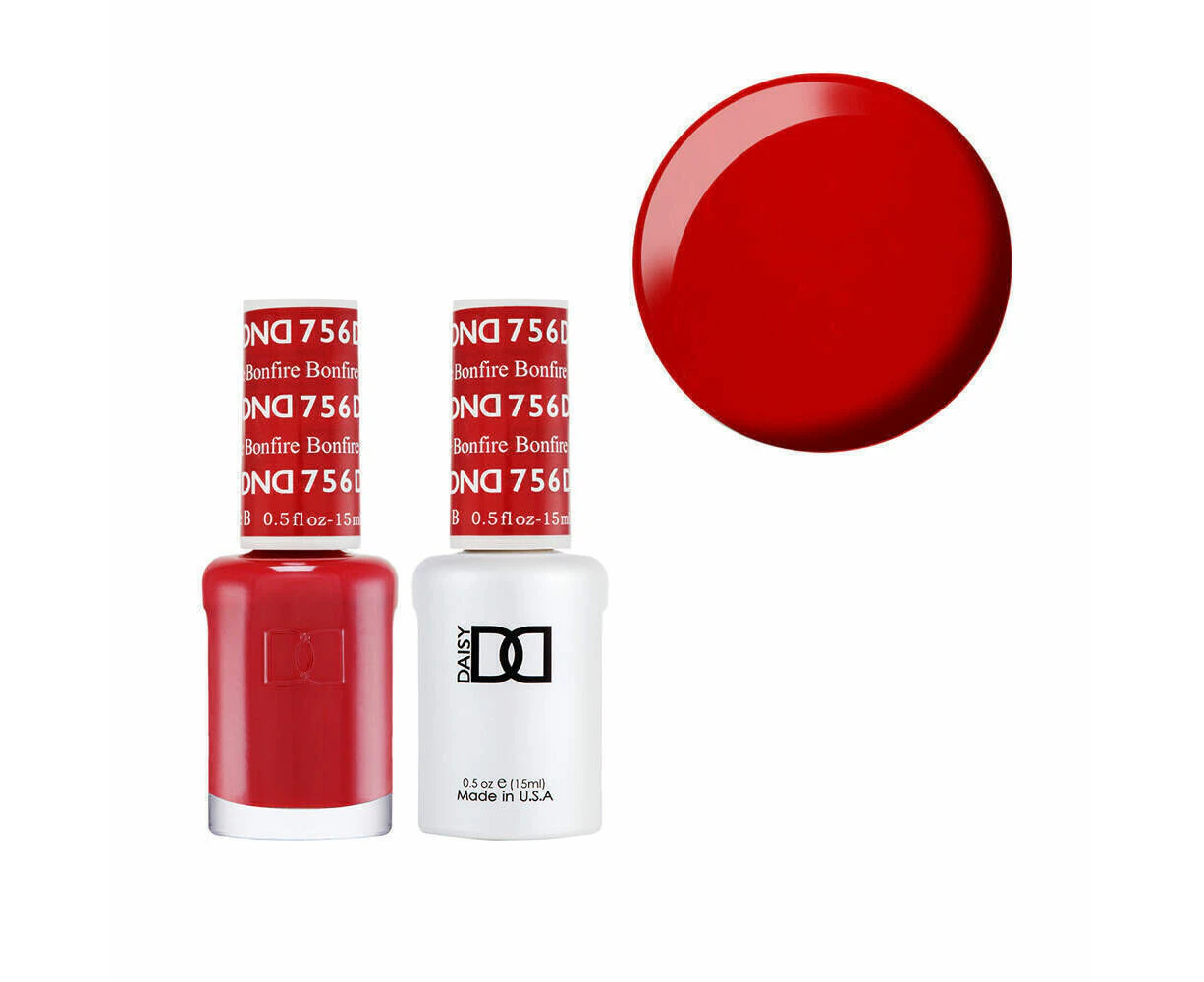 DND 756 Bonfire - Daisy Collection Gel & Lacquer Duo 15ml