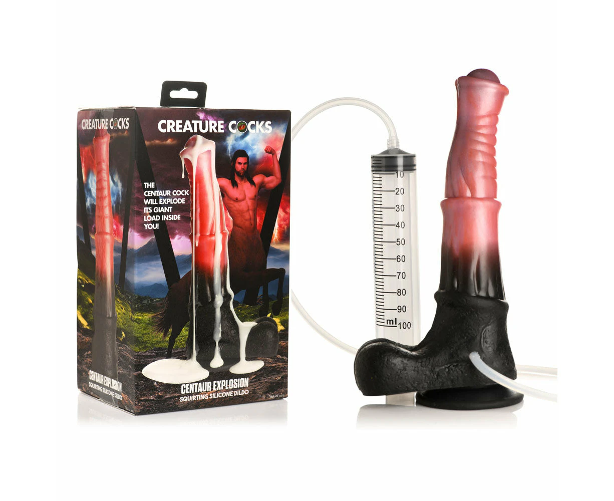 Creature Cocks Centaur Explosion Squirting Silicone Dildo