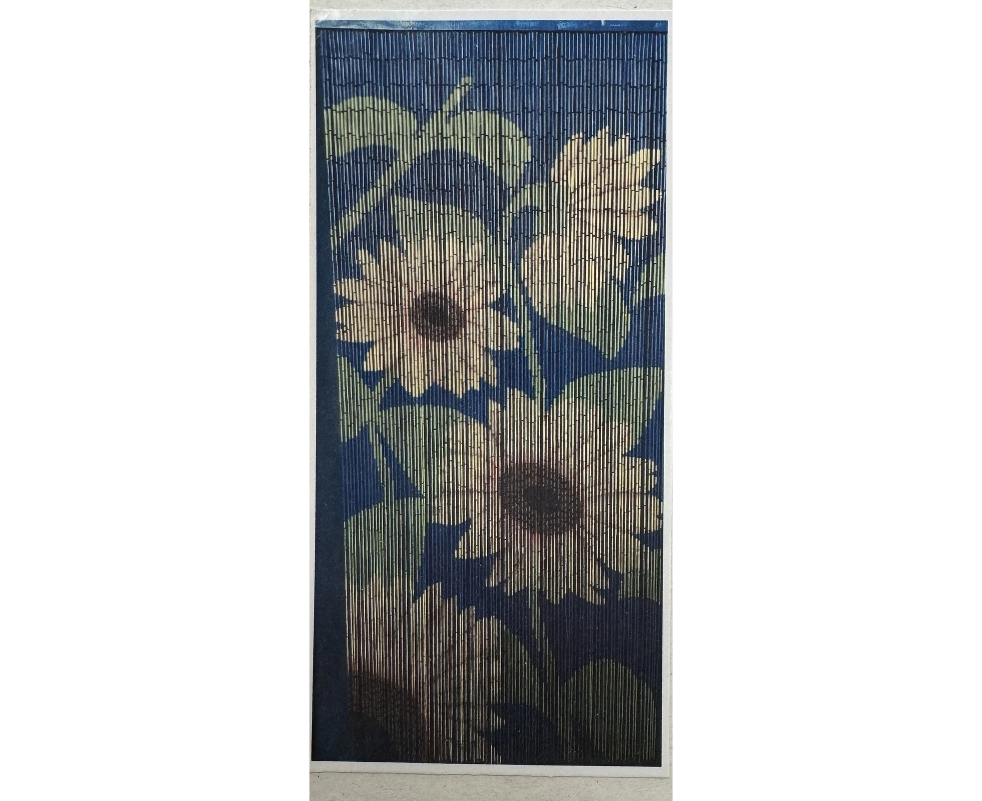 Deluxe Bamboo Door Curtain SUNFLOWERS Room Divider or Wall Art 90cm x 200cm