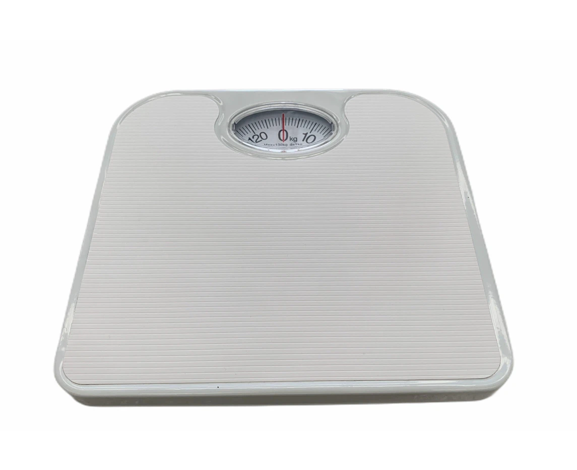 130kg Mechanical Bathroom Scales Weight Checker Kilo Kg Kilograms White