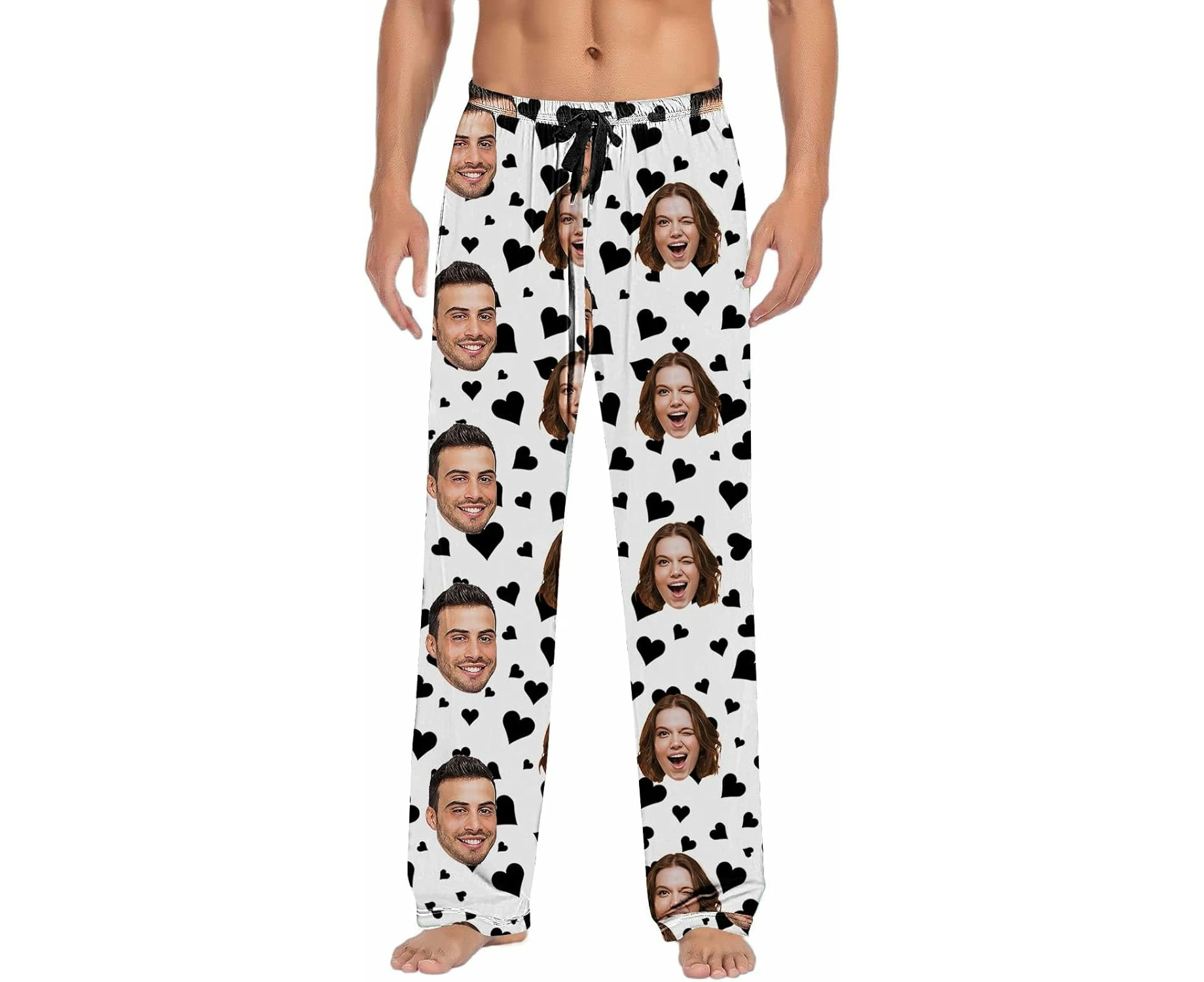 Custom Pajama Pants, Mens Pajama Pants, Photo Customized Pajama Pants for Men, Gifts for Dad Mom Wife Husband Birthday