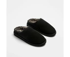 Mens Sheepskin and Leather Scuff Slipper