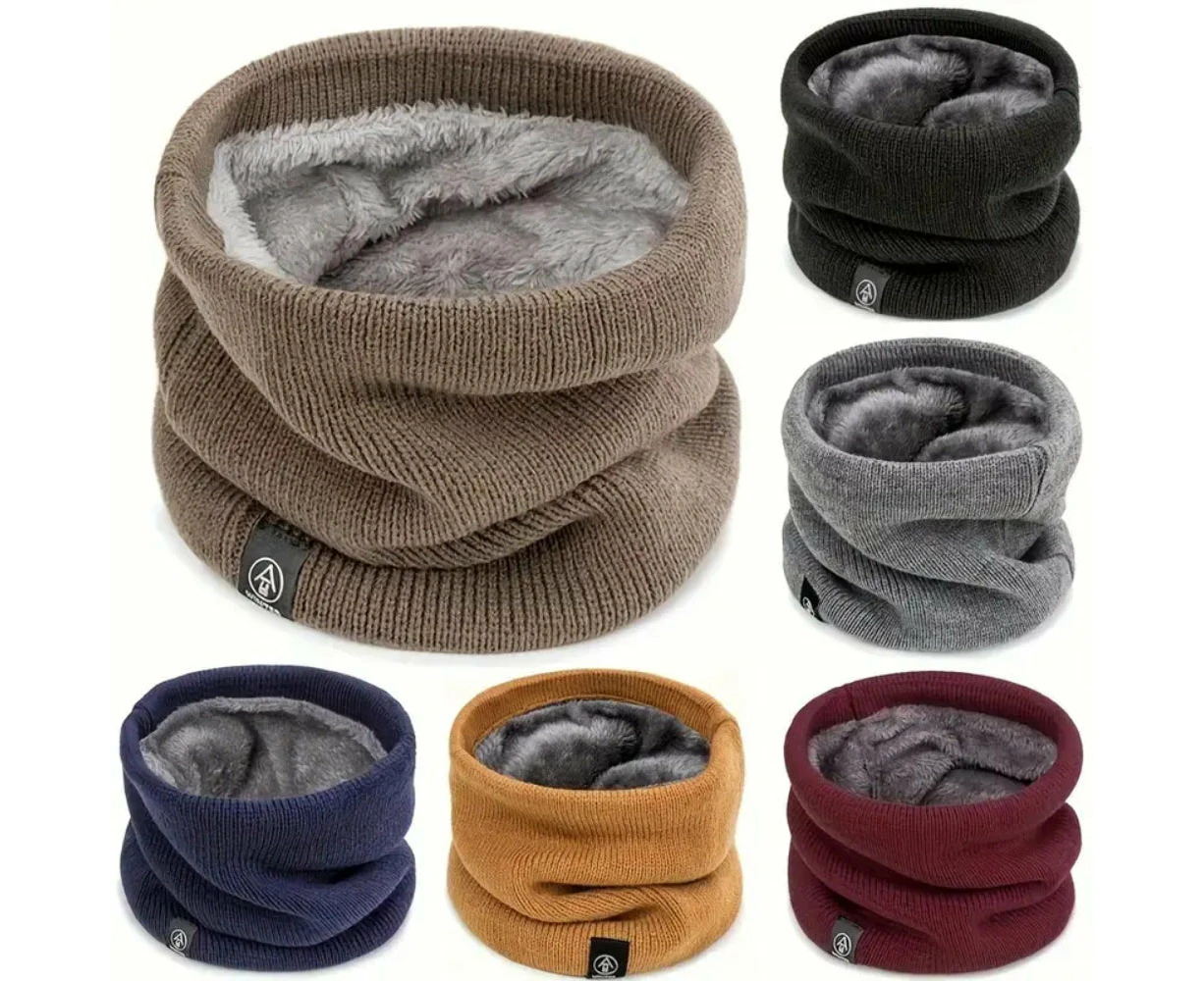 Hansona Fashion Soft Knitted Neck Warmer Scarf - Unisex Face Cover for Winter