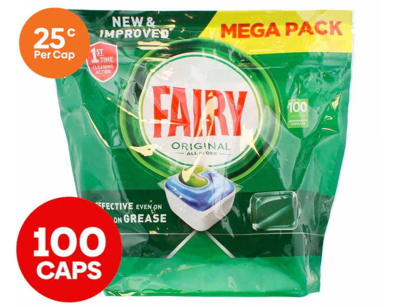 Fairy Original All in One Dishwashing Capsules 100pk