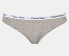 Calvin Klein Women's Carousel Bikini Briefs 5-Pack - Black/Nymphs Thigh/Grey Heather/Cedar/Print