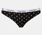 Calvin Klein Women's Carousel Bikini Briefs 5-Pack - Black/Nymphs Thigh/Grey Heather/Cedar/Print