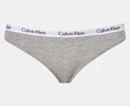 Calvin Klein Women's Carousel Bikini Briefs 5-Pack - Black/Nymphs Thigh/Grey Heather/Cedar/Print