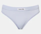 Calvin Klein Women's Carousel Thong 3-Pack - Blue/Navy