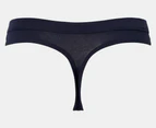 Calvin Klein Women's Carousel Thong 3-Pack - Blue/Navy