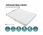 STARRY EUCALYPT Memory Foam Mattress Topper Ventilated Gel Bamboo 12cm Queen