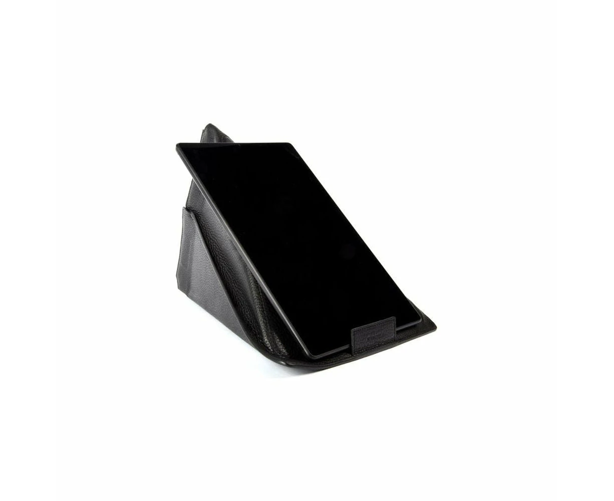 ? Luxecraft Genuine Leather Tablet Case And Stand | Kaili Mood K0031ab | Men's | Black ?