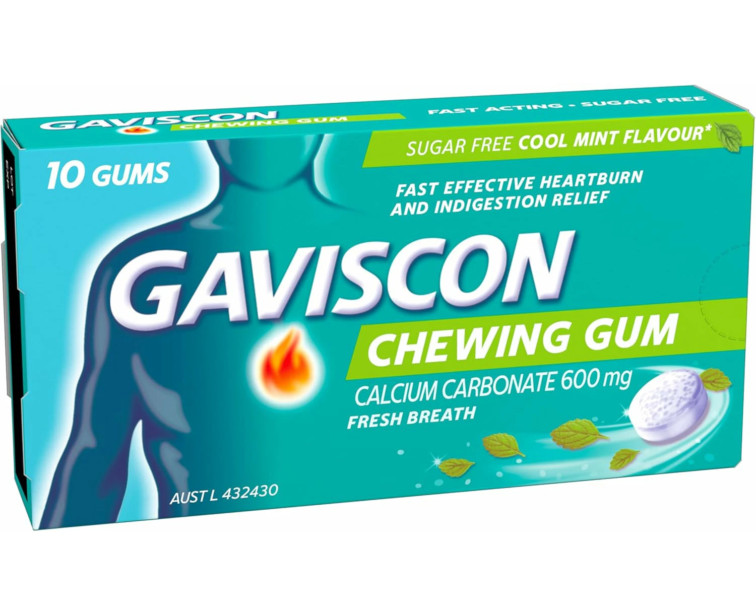 Gaviscon Chewing Gum 10 Pack