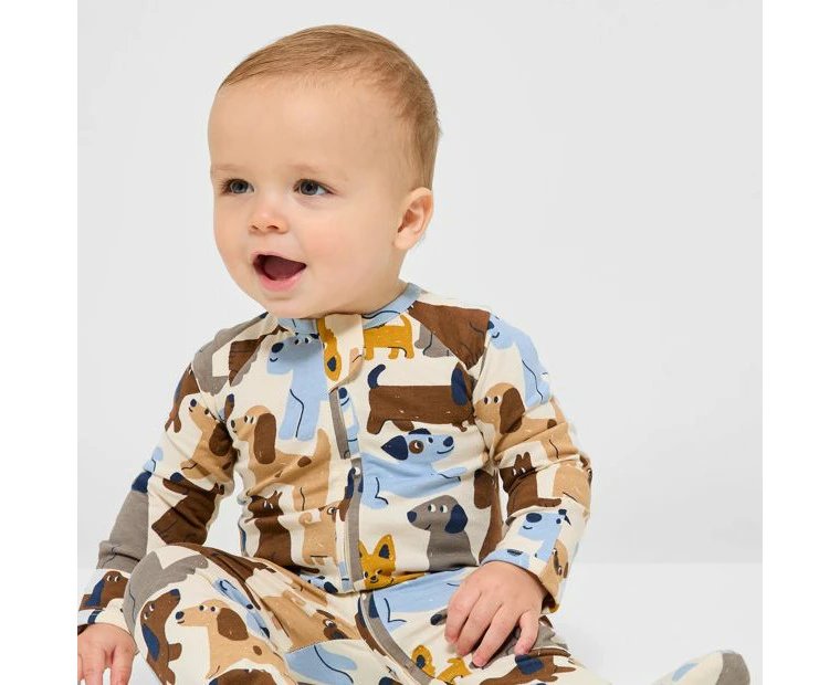 Target Baby Organic Cotton Print Zip Coverall