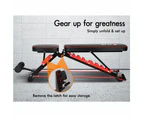 BLACK LORD Weight Bench Adjustable Flat Incline Decline Sit-up Fitness Home Gym