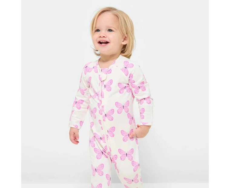 Target Baby Organic Cotton Print Zip Coverall