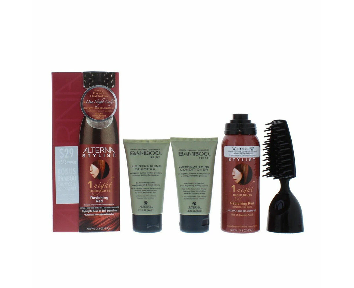 4pc Alterna Stylist Dye/Shampoo/Conditioner/Brush One Night Only Set Hair Care