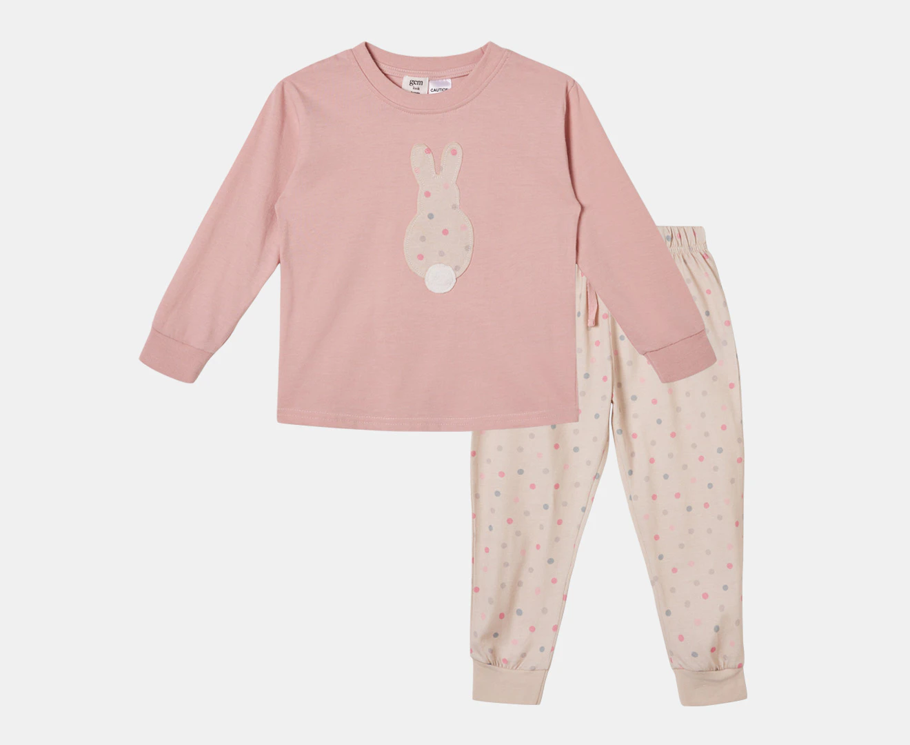 Gem Look Girls' Easter PJ Set - Pink