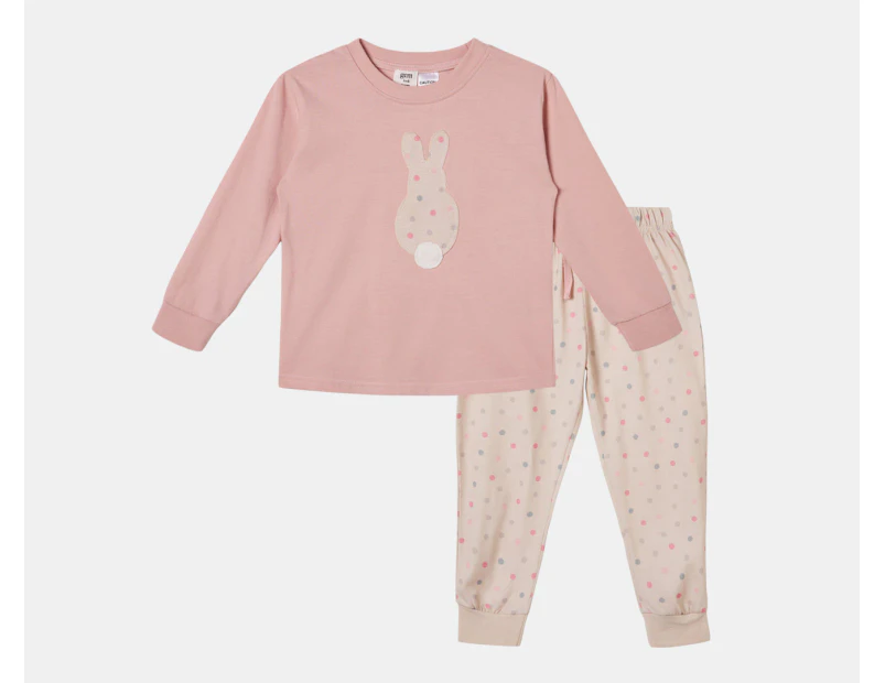 Gem Look Girls' Easter PJ Set - Pink