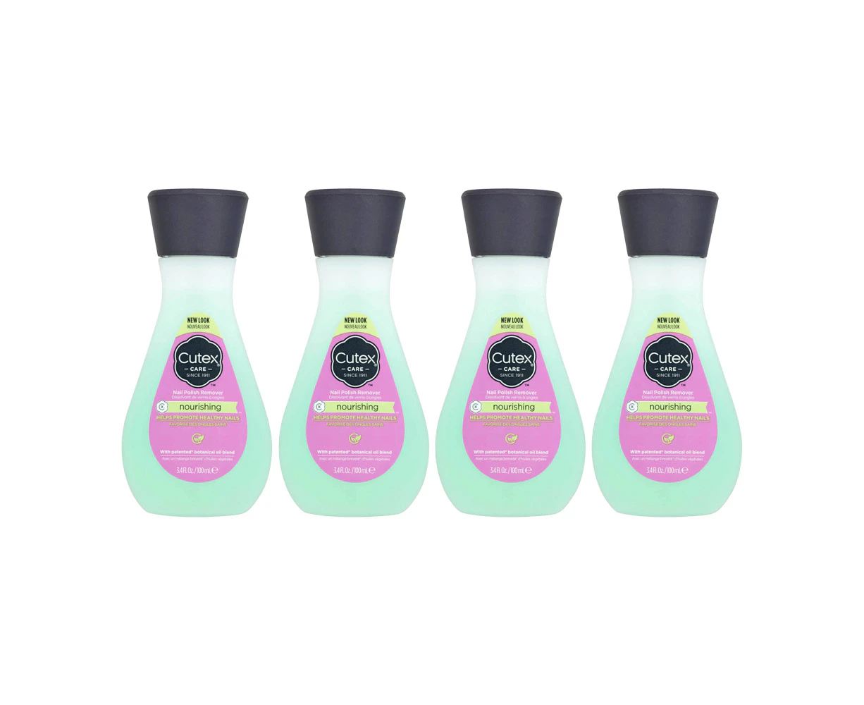 Cutex Nail Polish Remover Nourishing 100ml 4 Pack