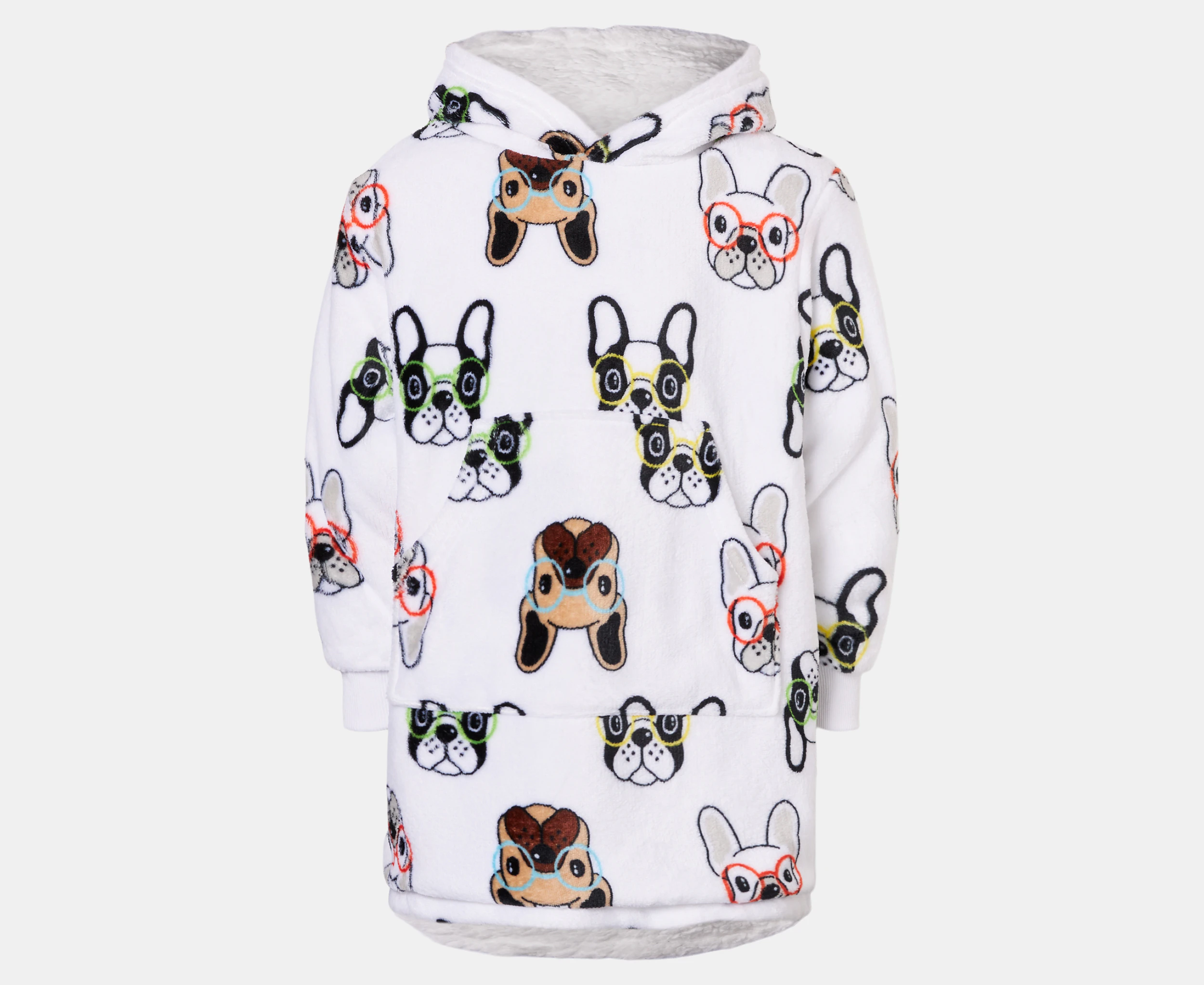 Gem Look Kids' Oversized Blanket Hoodie - Frenchie