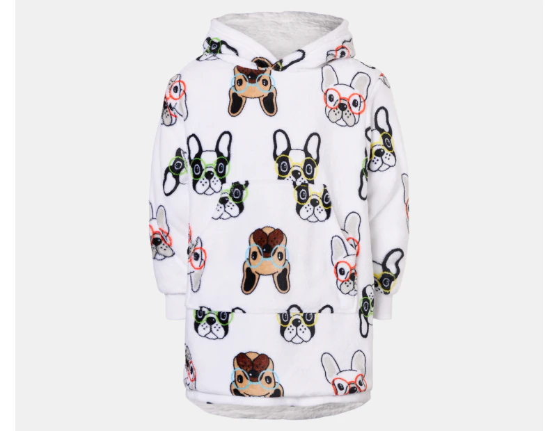 Gem Look Kids' Oversized Blanket Hoodie - Frenchie