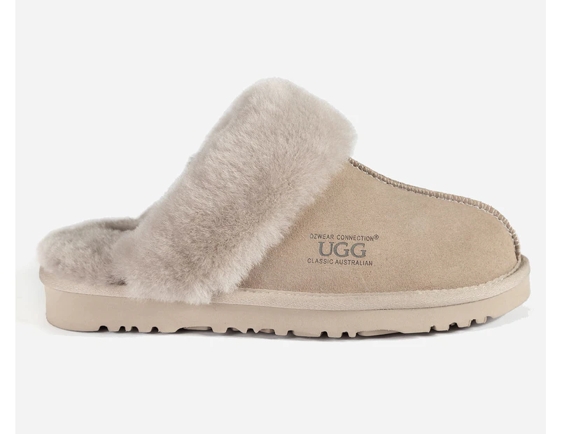 OZWEAR Connection Unisex Classic Scuffete Slippers - Dove