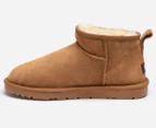 OZWEAR Connection Unisex Classic Ultra Mini Ugg Boots - Chestnut